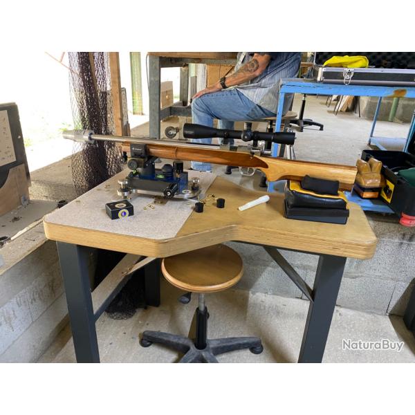 Ensemble pour le Hunter Match Carabine Durandal Salva 22 LR lunette Sightron trpied cicognani