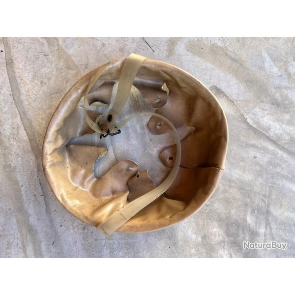 Coiffe tardive casque  M38 Gladiator allemand ww2. Jugulaire " supronband ".