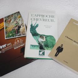 Lot 3 livres chasse à l'approche du chevreuil