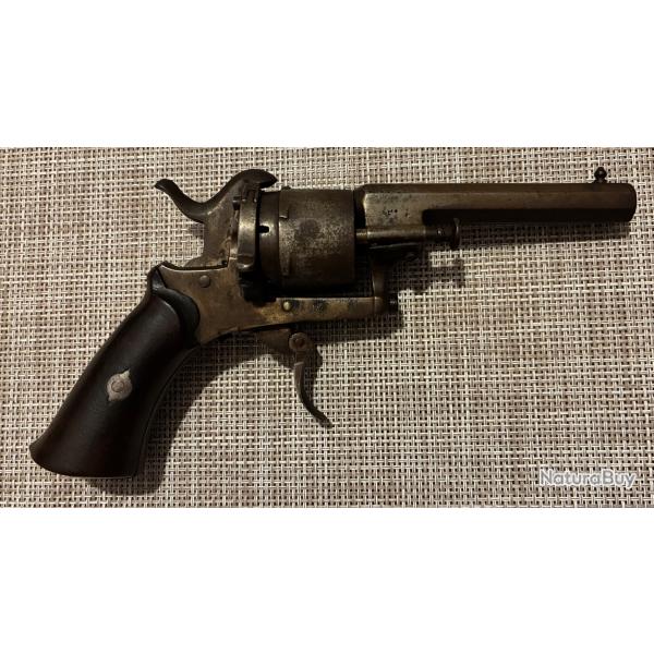 Revolver  broche 7 mm - type Lefaucheux