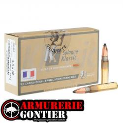 Munitions SOLOGNE 9.3x62 subsonique 285gr