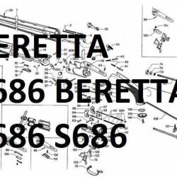 éclaté fusil BERETTA S686 BERETTA s 686 - VENDU PAR JEPERCUTE (m2503)