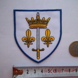écusson blason Jeanne d'Arc 7.7 cms x 7 insigne tissu collection