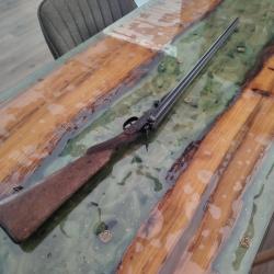 CARABINE 14 M/M /65 DITE DE BRACONNIER ARTISAN BELGE XIX SIECLE