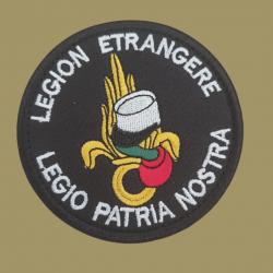 ÉCUSSON LEGION ETRANGERE PATRIA NOSTRA  BRODÉ SCRATCH 8CM