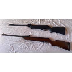 Lot Carabine à Plomb 4,5 mm avec plomb 1 Gamo 610.mod en bois1 Gamo synthétique Delta