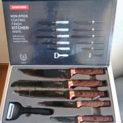 Bloc De Rangement 8 Pièces Pour Couteaux Et Ciseaux De Cuisine - Lames Inox, Présentoir