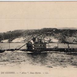 CPA - MARINE DE GUERRE - " ALOSE " SOUS - MARIN N °1425