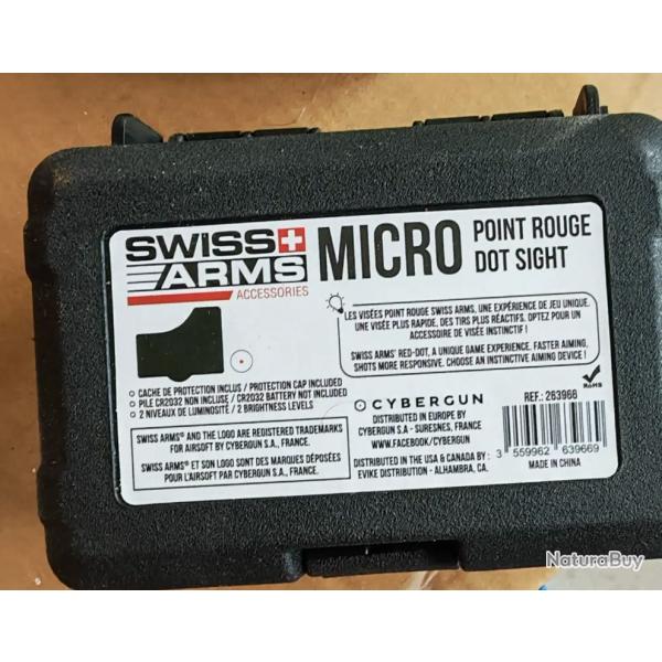Petit Red Dot Type MRDS Picatinny Swiss Arms - Noir