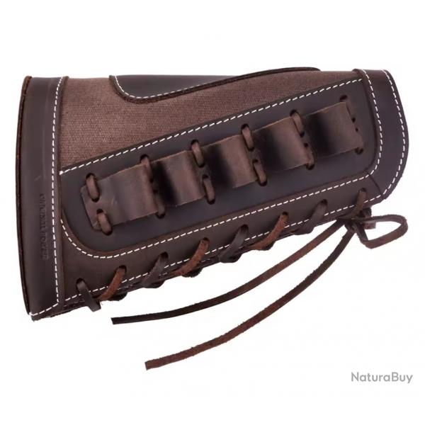 Appui joue cuir et porte munition cal 12