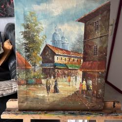 Ancien tableau à l'huile