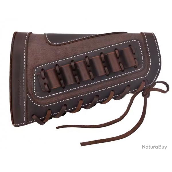 Appui joue cuir et porte munition cal 308 - 45/70