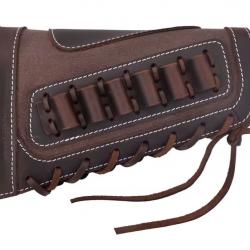 Appui joue cuir et porte munition cal 308 - 45/70 (4)