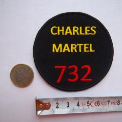 écusson patriotique Charles Martel chef des Francs bataille de Poitiers (732)