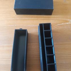 2 boîtes de transport pour cartouches papier revolver poudre noire Colt, Remington et autres