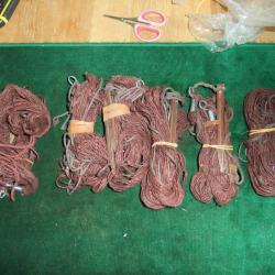 LOT DE 6 FILETS A FURETAGE