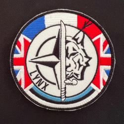 Patch militaire Opération Lynx - Estonie -France - UK - Original