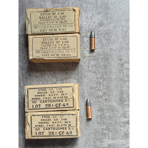 1 Lot munitions 5.5 (22lr)