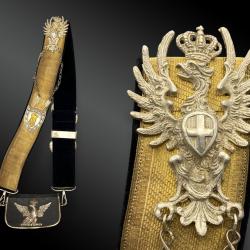 GIBERNE D'OFFICIER DE CAVALERIE, ROYAUME DE SAVOIE Italie, XIXème siècle