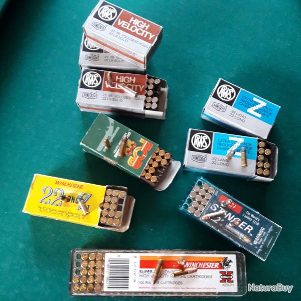 Lot de balles de 22 LR.