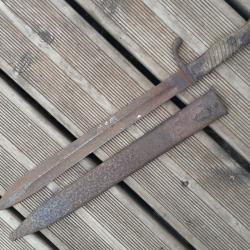 Baïonnette Allemande de Grenier ww1 a restaurer