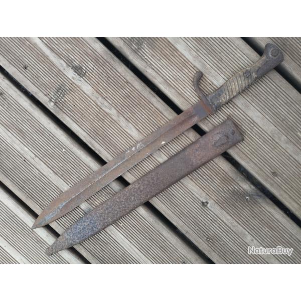 Baonnette Allemande de Grenier ww1 a restaurer