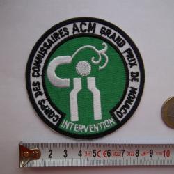 rare ! écusson corps des commissaires intervention grand prix Monaco insigne collection
