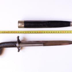 DAGUE PISTOLET DE VENERIE A PERCUSSION DUMONTHIER VERS 1860