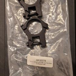 Colliers pour lunette 30 mm MOLOT - montage bas