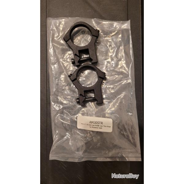 Colliers pour lunette 30 mm MOLOT - montage bas