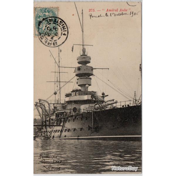 CPA- Marine Militaire - " Amiral Aube "  N1430