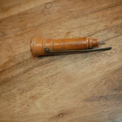Amorceur pour cartouche à broche Cal.16 en Buis FG Invention Breveté SGDG AG à restaurer