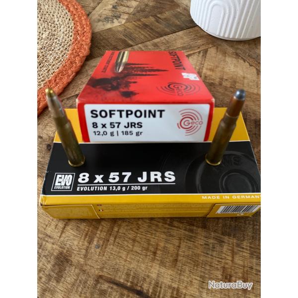 Munitions 8x57jrs geco et rws