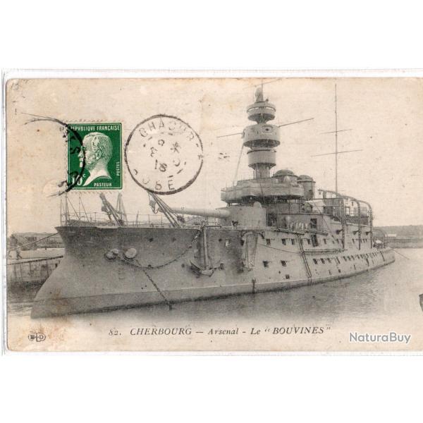 CPA- Marine de Guerre  - CHERBOURG - Arsenal - Le " BOUVINES "  N1432