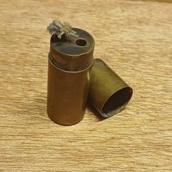 Beau petit briquet de poilu - art de tranchée WW1 - douille laiton petit format