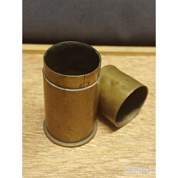 Briquet de poilu grand format (vide) - art de tranche WW1 - douille obus 37 mm