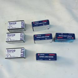 4 boîte super LR lapua . 3 boîtes eley force