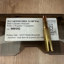 Cartouche 8-348 winchester