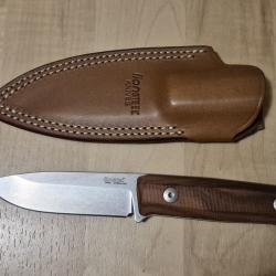 Couteau de survie/bushcraft Lionsteel B40 Wood - Bois Santos
