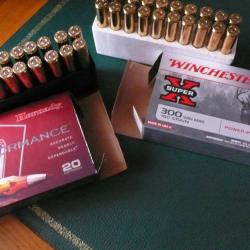 balles Winchester et Hornady