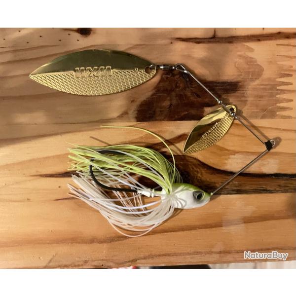 Spinnerbait 28Gr Blanc Chartreuse - CAPERLAN