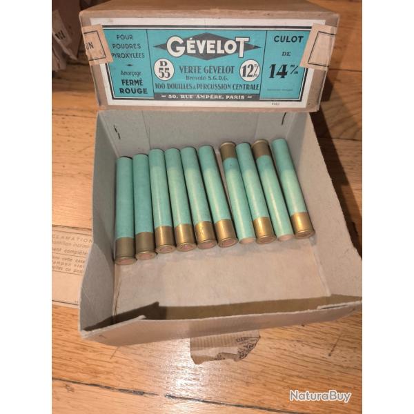 Boite gevelot cal 12mm/410 pour collection