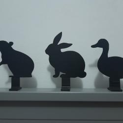 cibles silhouette métallique