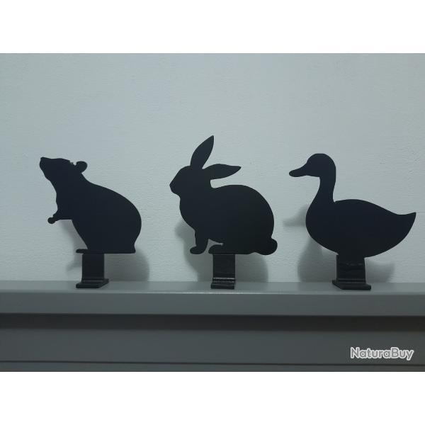 cibles silhouette mtallique