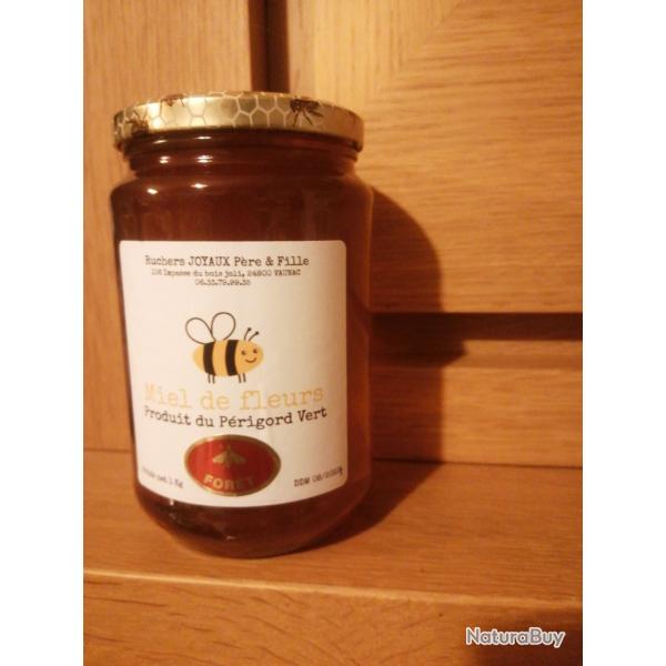 Pot de miel de fleurs de fort de 1kg net