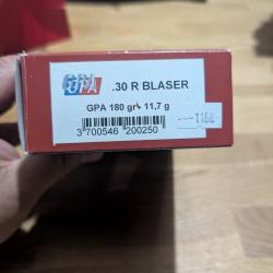 Boîte de 18 balles 30r blaser GPA 180GRAINS -11.7GRAMMES