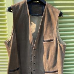 Veste sans manche en cuir September