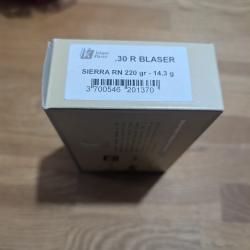 Boîte neuve de  30r blaser SOLOGNE SIERRA RN 220 GRAINS -14.3 GRAMMES