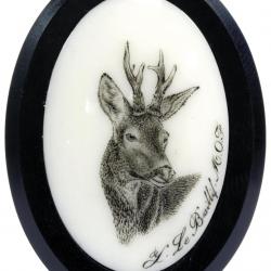 Calottes chevreuil aspect argent