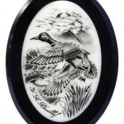 Calotte canard argent